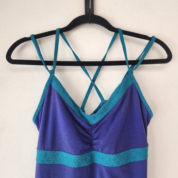 Prana Blue Athleisure Dress Tennis Golfing Pickleball Stretch Activewear M - Picture 3 of 8